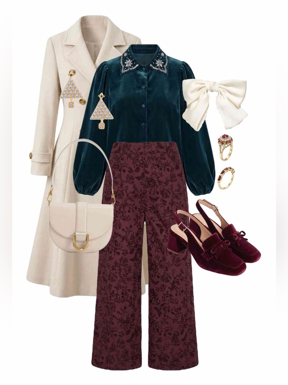 Ivy City Teal velvet Elise top